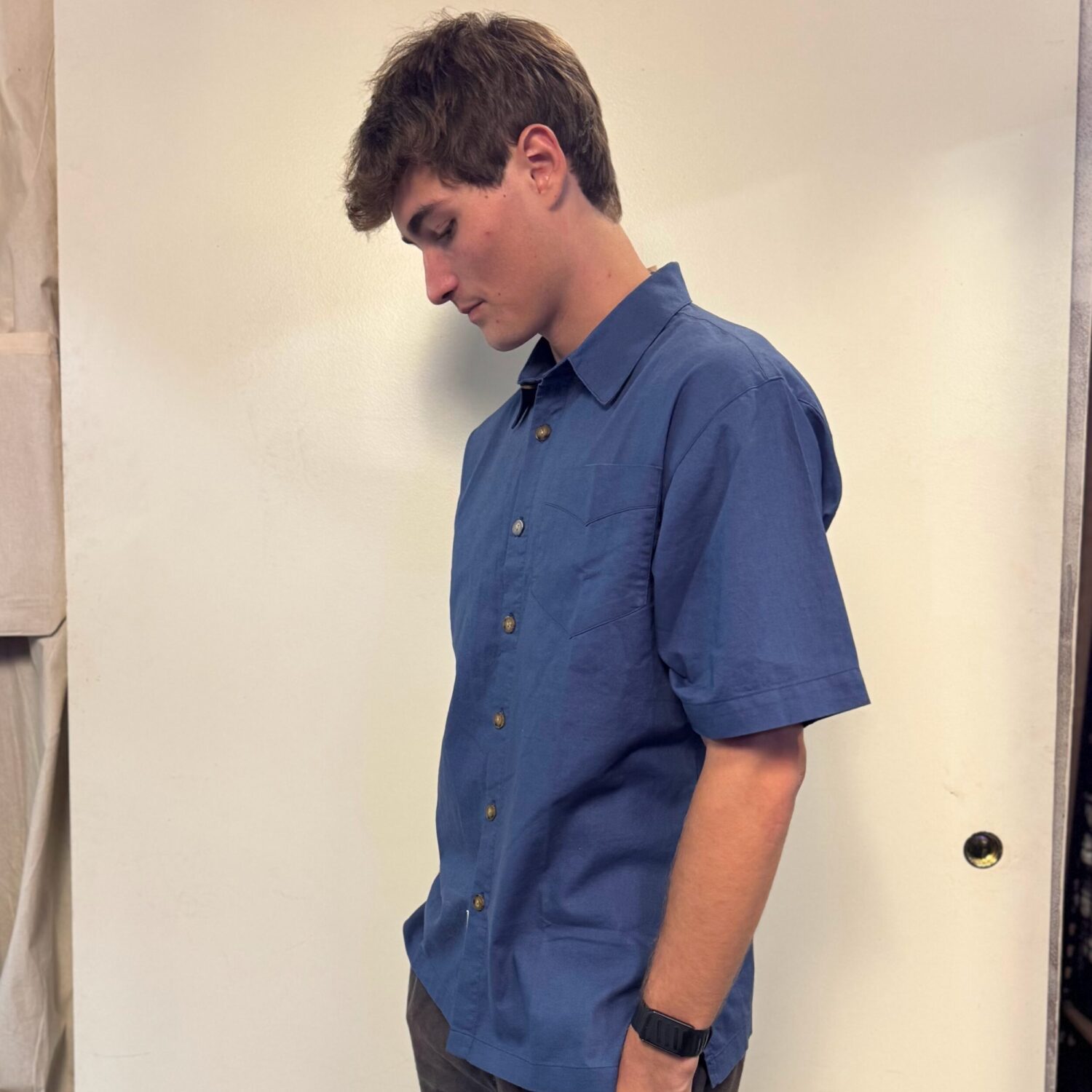 Mens Hemp Short Sleeve Button Up - Image 17