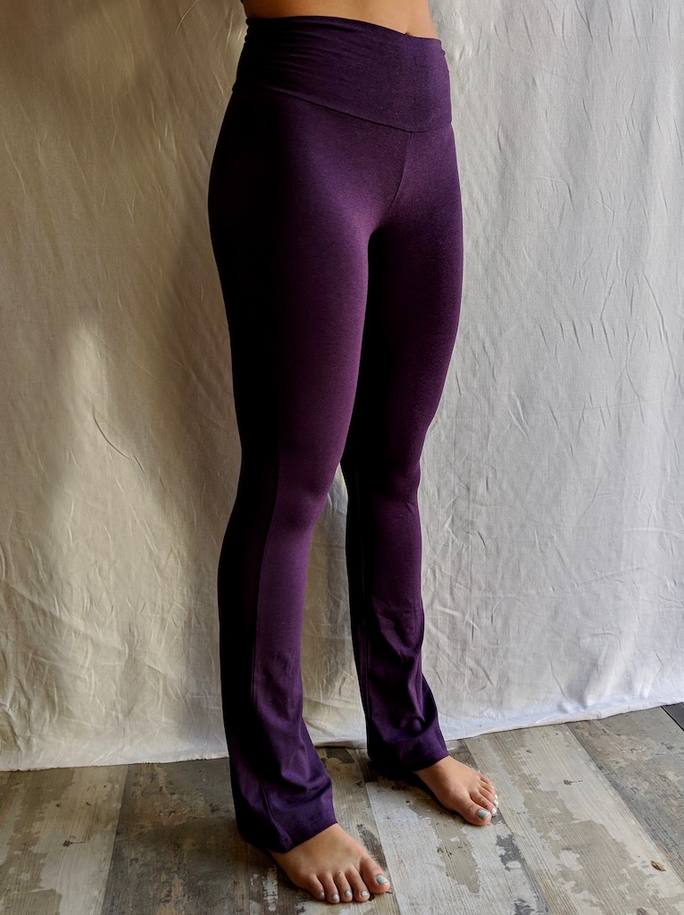 Hemp and Bamboo Leggings Eco Friendly Black for Women and Men Stretch Pants  Yoga Organic Natural Fiber 