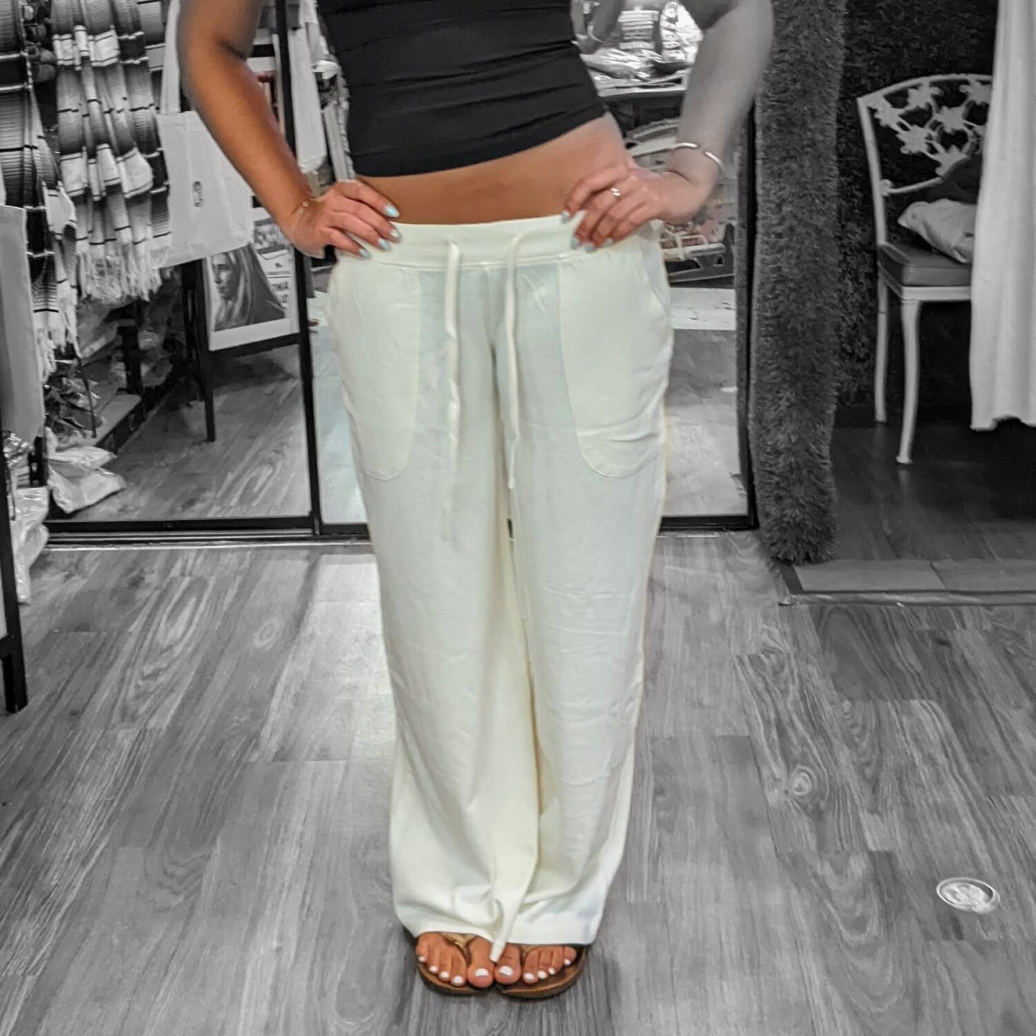 Hemp Low Rise Sweatpants - Image 2